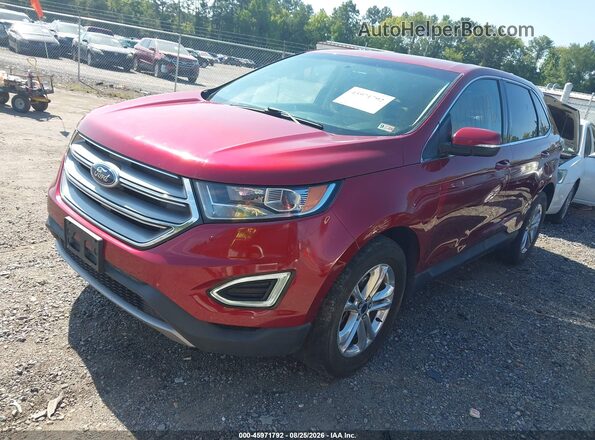 2FMPK3J94HBC01641 2017 FORD EDGE Red Vista tres cuartos delantera izquierda