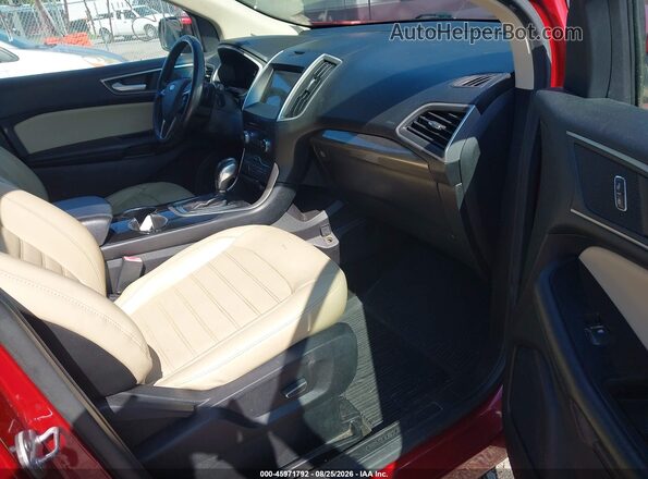2FMPK3J94HBC01641 2017 FORD EDGE Red Vista interior delantera