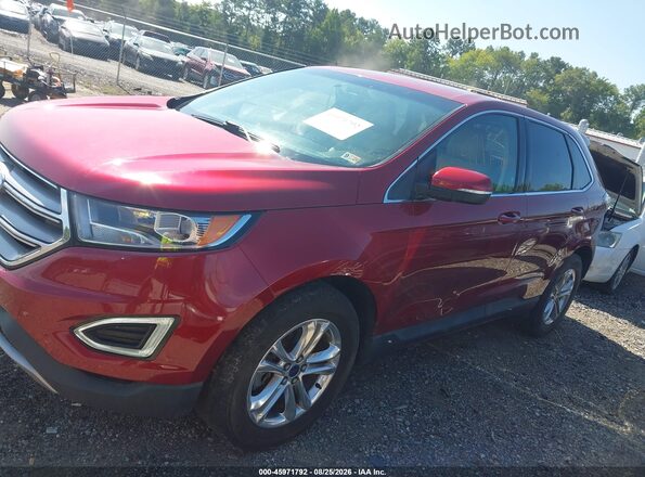 2FMPK3J94HBC01641 2017 FORD EDGE Red Vista interior de 360 grados