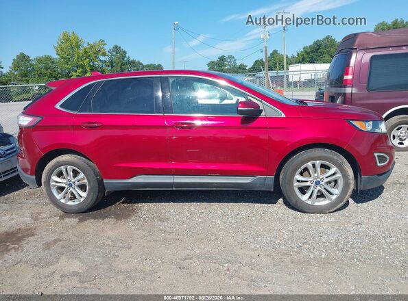 2FMPK3J94HBC01641 2017 FORD EDGE Red Vista interior trasera