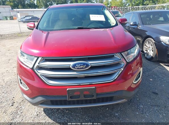 2FMPK3J94HBC01641 2017 FORD EDGE Red Vista del cuadro de instrumentos