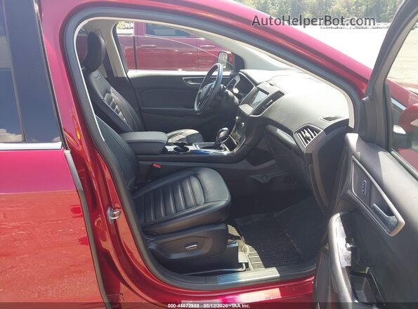 2FMPK3J94HBC47261 2017 FORD EDGE Red Вид салону спереду