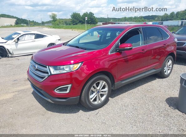 2FMPK3J94HBC47261 2017 FORD EDGE Red Передня ліва чверть