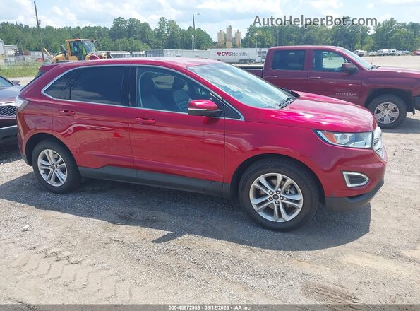 2FMPK3J94HBC47261 2017 FORD EDGE Red Вид задньої частини салону