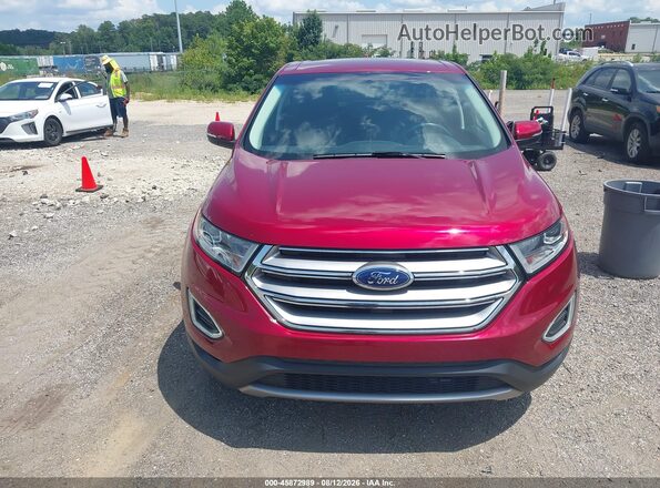 2FMPK3J94HBC47261 2017 FORD EDGE Red Вид щитка приладів