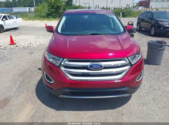 2FMPK3J94HBC47261 2017 FORD EDGE Red Вид спереду