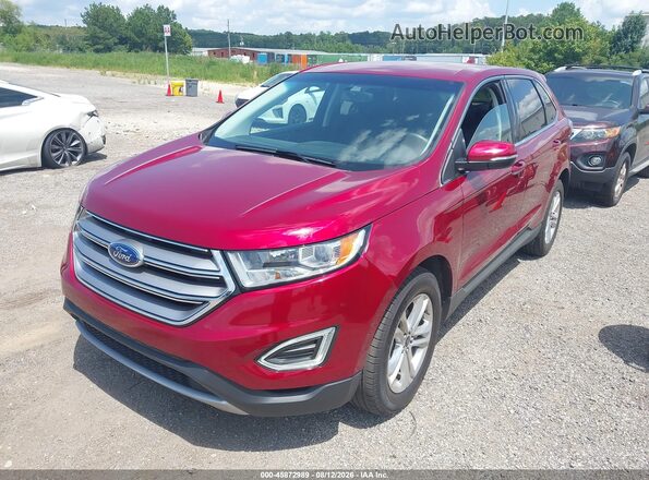 2FMPK3J94HBC47261 2017 FORD EDGE Red Панорамний вид салону 360°