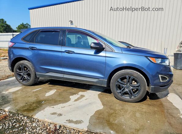 2FMPK3J94JBB56044 2018 FORD EDGE Blue წინა მარჯვენა