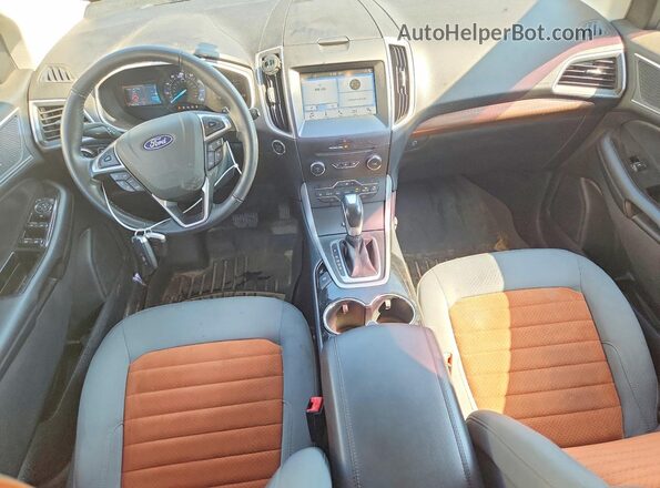 2FMPK3J94JBB56044 2018 FORD EDGE Blue წინა პანელის ხედი