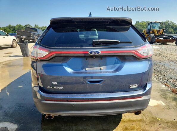 2FMPK3J94JBB56044 2018 FORD EDGE Blue უკანა ხედი