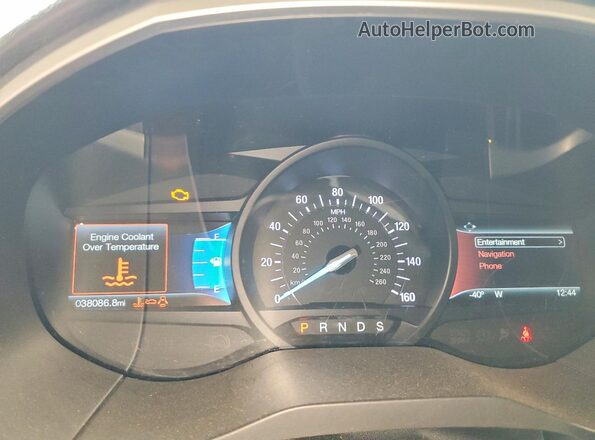 2FMPK3J94JBB86645 2018 FORD EDGE Gray ხელსაწყოთა პანელის ხედი