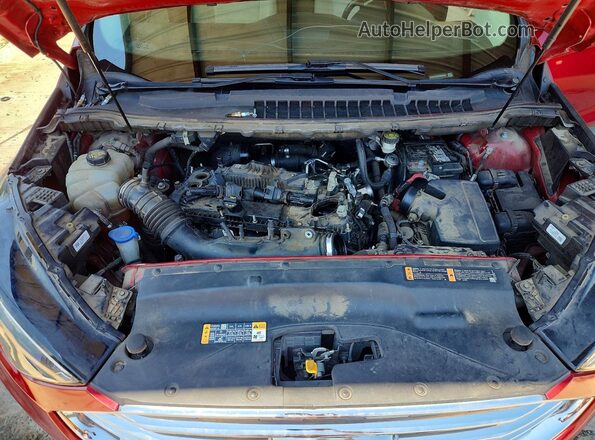 2FMPK3J94KBB08089 2019 FORD EDGE Red Vista del compartimento del motor
