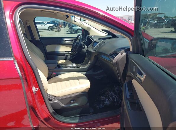 2FMPK3J94KBB34482 2019 FORD EDGE Burgundy Front interior view