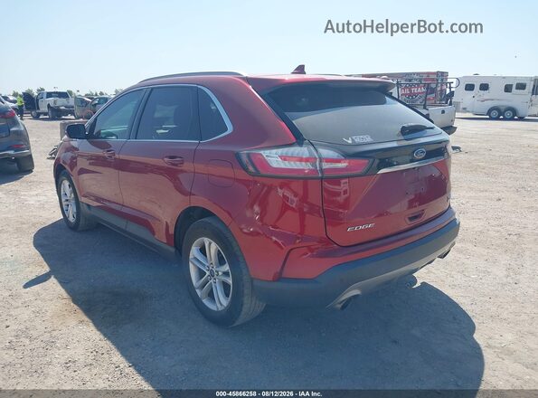 2FMPK3J94KBB34482 2019 FORD EDGE Burgundy Rear left