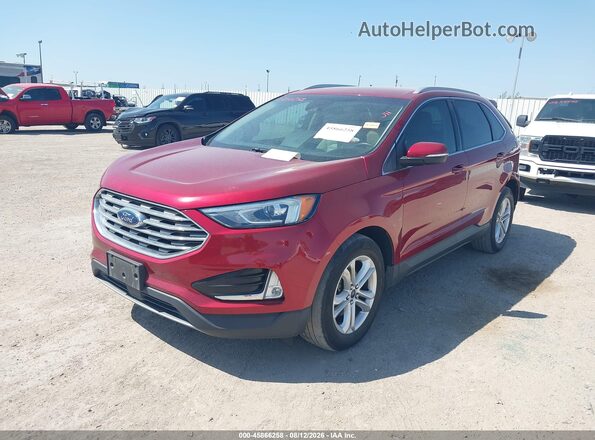 2FMPK3J94KBB34482 2019 FORD EDGE Burgundy Front left
