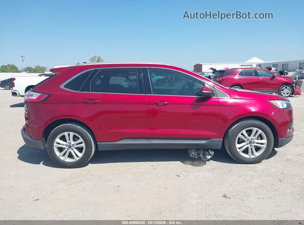2FMPK3J94KBB34482 2019 FORD EDGE Burgundy Rear interior view