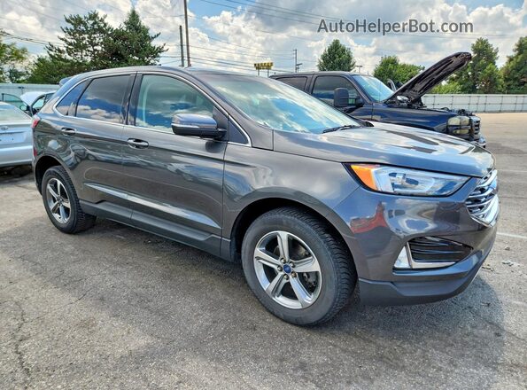 2FMPK3J94KBC45579 2019 FORD EDGE Gray Delantero derecho