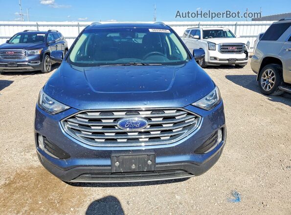 2FMPK3J94KBC69641 2019 FORD EDGE Blue Front view
