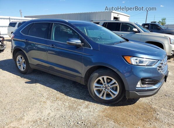 2FMPK3J94KBC69641 2019 FORD EDGE Blue Front right