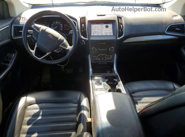 2FMPK3J94KBC69641 2019 FORD EDGE Blue Dashboard view