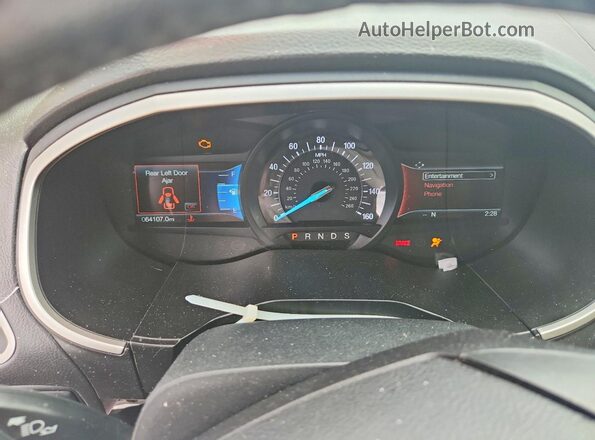 2FMPK3J94LBA34223 2020 FORD EDGE Белый Вид щитка приборов