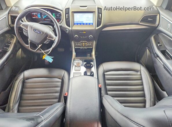 2FMPK3J94LBA49255 2020 FORD EDGE Серебряный Вид панели приборов