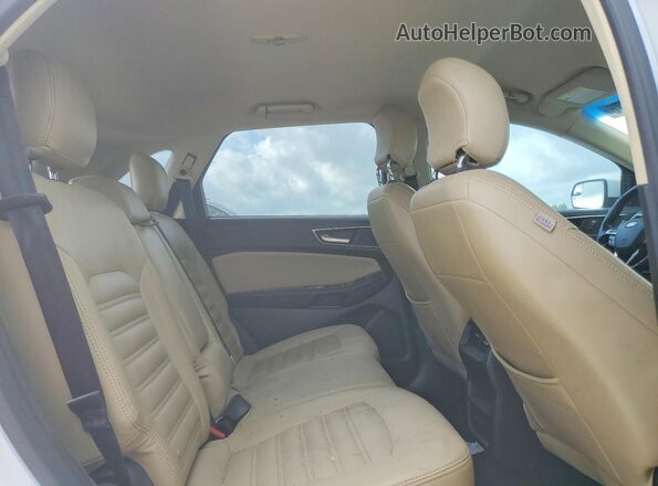2FMPK3J95HBB25167 2017 FORD EDGE White Rear seats view