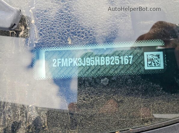 2FMPK3J95HBB25167 2017 FORD EDGE White Engine compartment view