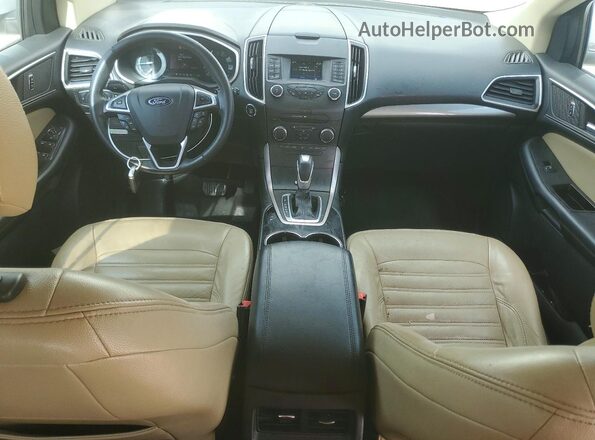 2FMPK3J95HBB25167 2017 FORD EDGE White Dashboard view