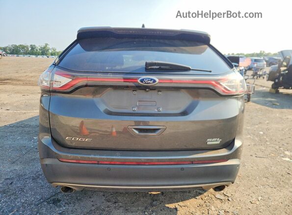 2FMPK3J95JBB64430 2018 FORD EDGE Gray Rear view