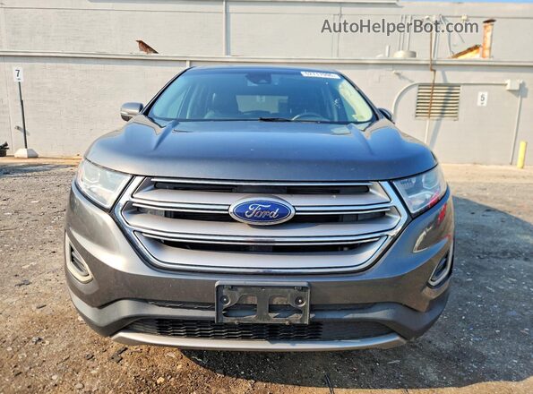 2FMPK3J95JBB64430 2018 FORD EDGE Gray Front view