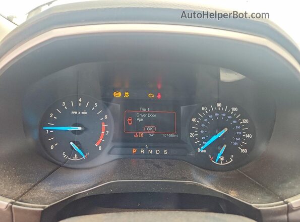 2FMPK3J95KBC36292 2019 FORD EDGE Silver Widok zestawu wskaźników