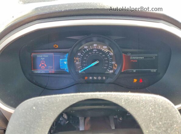 2FMPK3J95LBA50348 2020 FORD EDGE Black Widok zestawu wskaźników