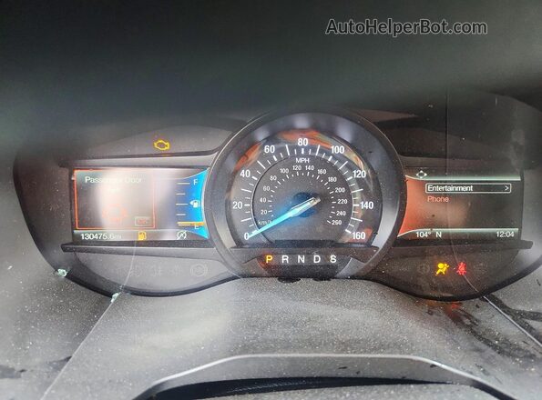 2FMPK3J95LBA93300 2020 FORD EDGE White Instrument cluster view