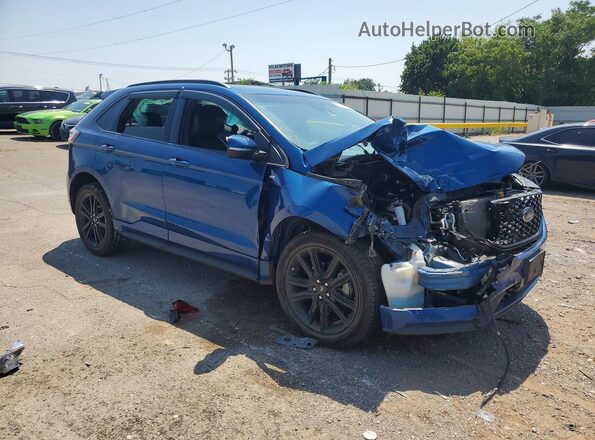 2FMPK3J95LBB14971 2020 FORD EDGE Blue წინა მარჯვენა