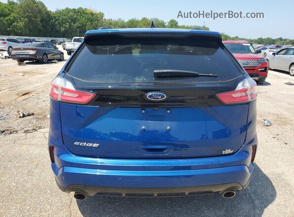 2FMPK3J95LBB14971 2020 FORD EDGE Blue უკანა ხედი