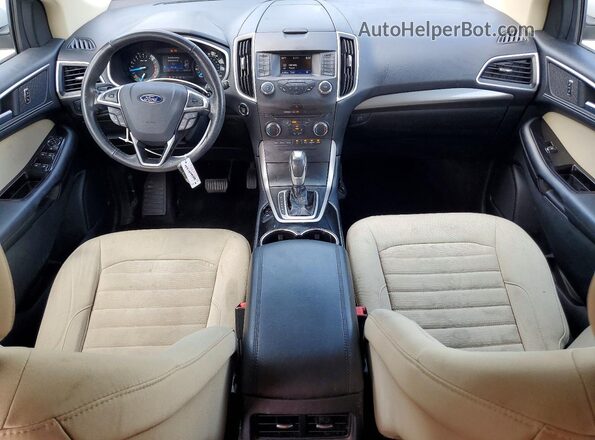 2FMPK3J96GBB32031 2016 FORD EDGE White Вид панелі приладів
