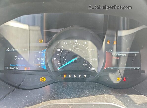 2FMPK3J96JBB19397 2018 FORD EDGE White ხელსაწყოთა პანელის ხედი