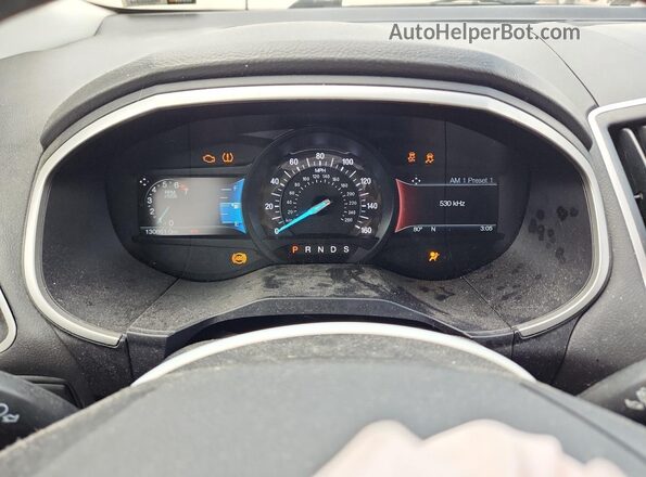 2FMPK3J96JBB35745 2018 FORD EDGE Black Widok zestawu wskaźników