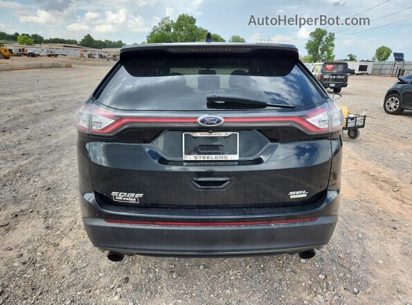 2FMPK3J96JBB35745 2018 FORD EDGE Black Widok z tyłu