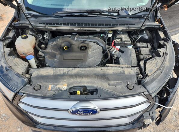 2FMPK3J96JBB35745 2018 FORD EDGE Black Widok komory silnika