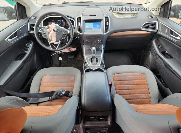 2FMPK3J96JBB35745 2018 FORD EDGE Black Widok deski rozdzielczej