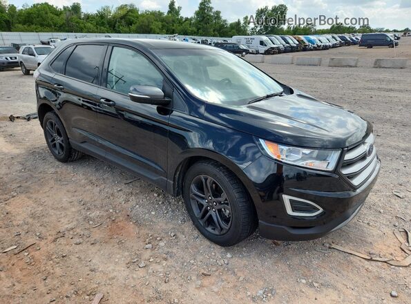 2FMPK3J96JBB35745 2018 FORD EDGE Black Przód prawy
