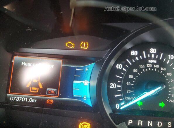2FMPK3J96JBB66736 2018 FORD EDGE Черный Вид щитка приборов