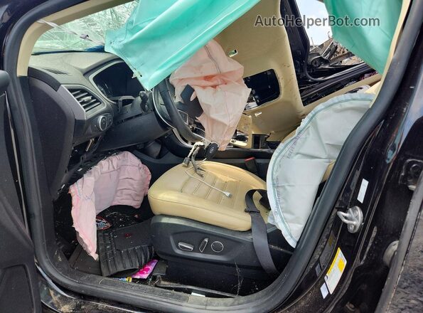 2FMPK3J96KBB00723 2019 FORD EDGE Black Вид салону спереду