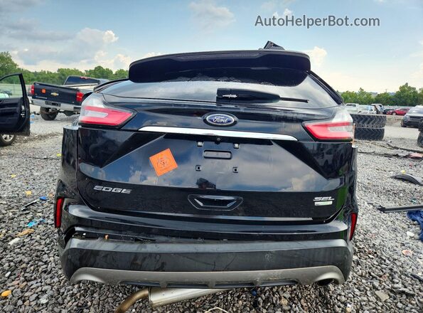 2FMPK3J96KBB00723 2019 FORD EDGE Black Вид ззаду