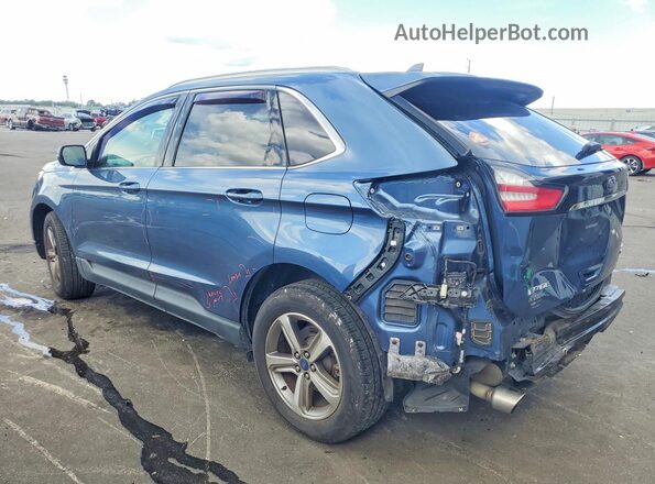 2FMPK3J96KBB38341 2019 FORD EDGE Blue Rear left