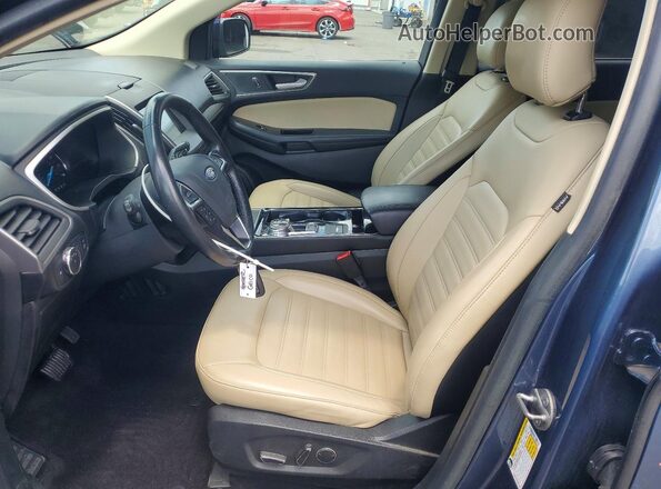 2FMPK3J96KBB38341 2019 FORD EDGE Blue Front interior view