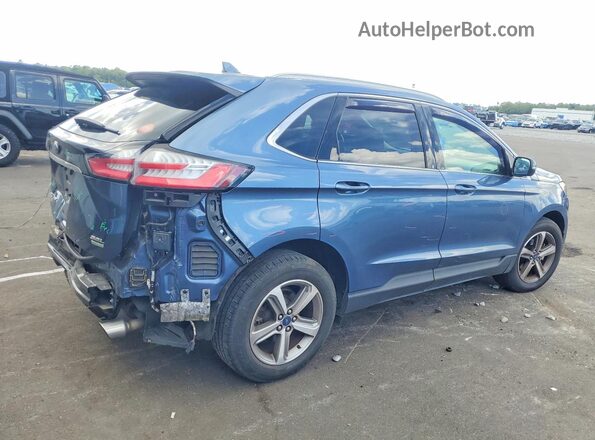 2FMPK3J96KBB38341 2019 FORD EDGE Blue Rear right