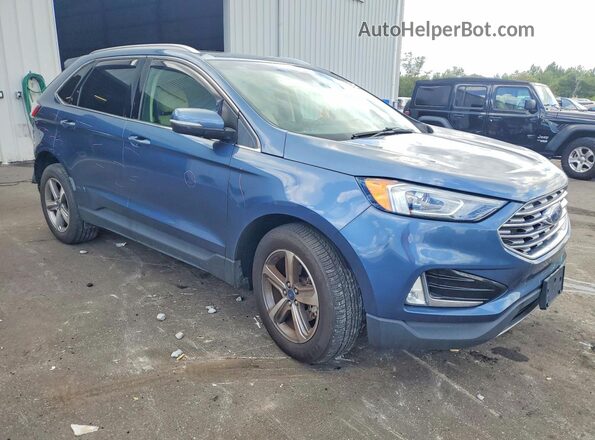 2FMPK3J96KBB38341 2019 FORD EDGE Blue Front right